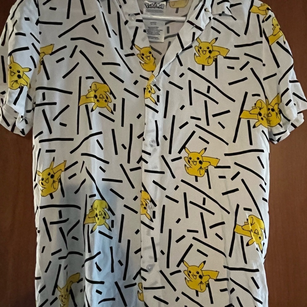 Pokémon Pikachu Button-Up Shirt - Kids XL